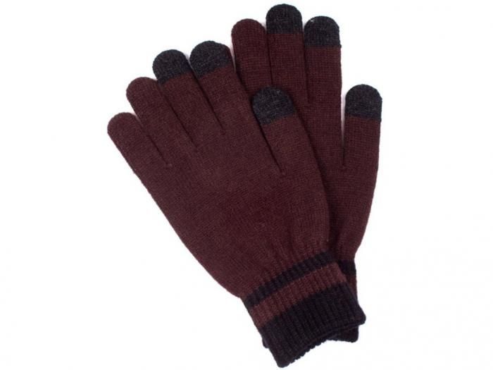 Теплые перчатки для сенсорных дисплеев Territory р.UNI 0818 Brown