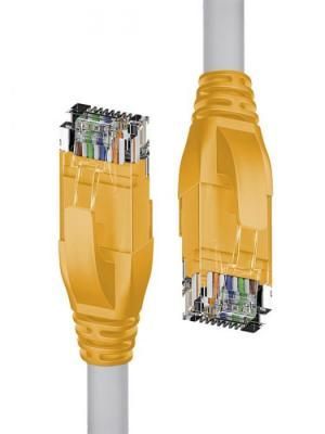 Сетевой кабель 4PH UTP cat.5e 24AWG RJ45 T568B 0.5m Grey-Yellow 4PH-R90022