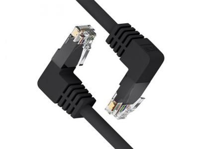 Сетевой кабель GCR UTP cat.5e RJ45 T568B 2m Black GCR-53936