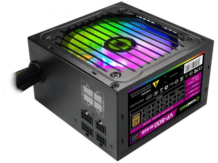 Блок питания GameMax ATX 800W VP-800-RGB-MODULAR