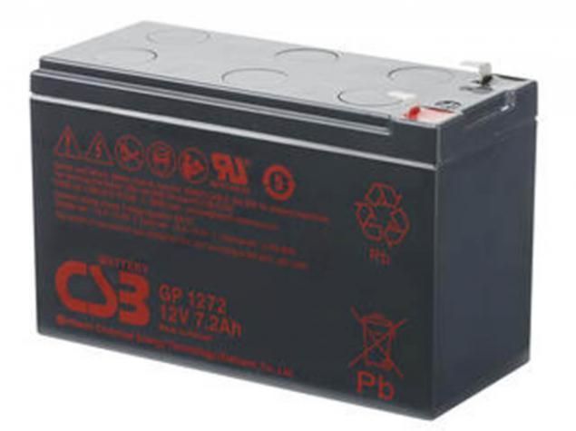 Аккумулятор для ИБП CSB GP-1272 12V 28W 7.2Ah клеммы F1
