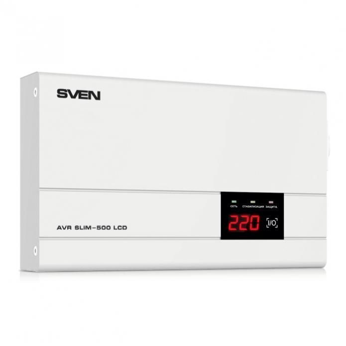Стабилизатор Sven AVR SLIM 500 LCD SV-012809