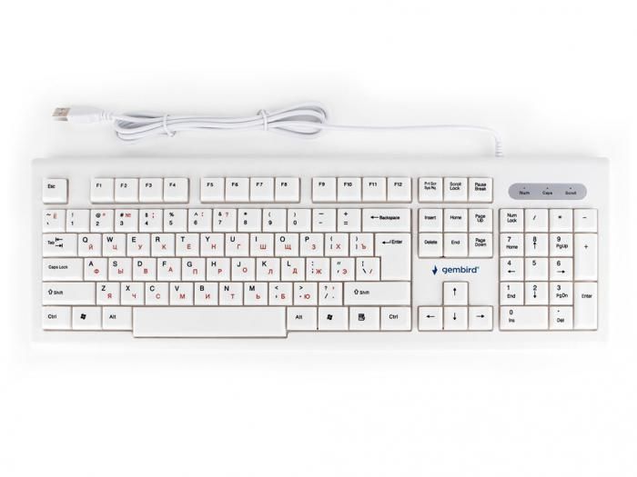 Клавиатура Gembird KB-8354U Beige-White