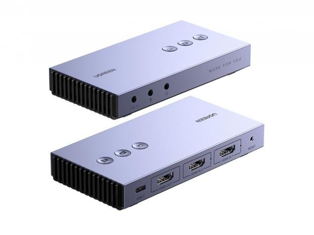Ugreen CM541 Dual HDMI Video Capture Device Grey 80688