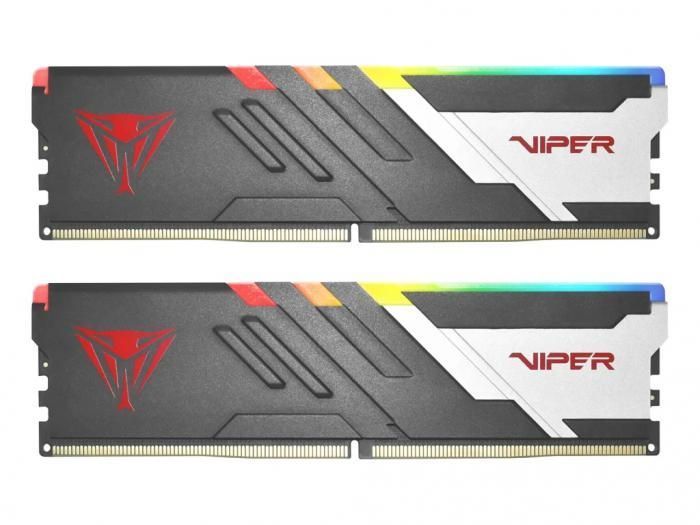 Модуль памяти Patriot Memory Viper Venom RGB DDR5 DIMM 6200Mhz  PC5-49600 CL40 - 32Gb Kit (16Gbx2) PVVR532G620C40K