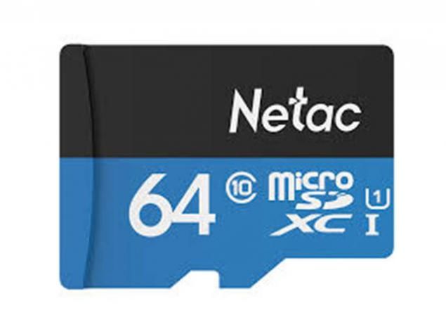 Карта памяти 64Gb - Netac microSDHC P500 NT02P500STN-064G-S (Оригинальная!)
