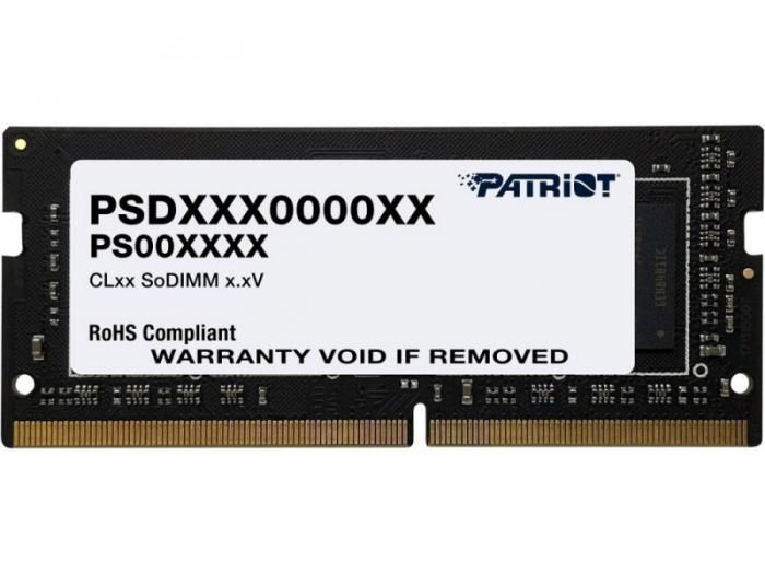 Модуль памяти Patriot Memory Signature DDR4 SO-DIMM 3200MHz PC4-25600 CL22 - 8Gb PSD48G320081S