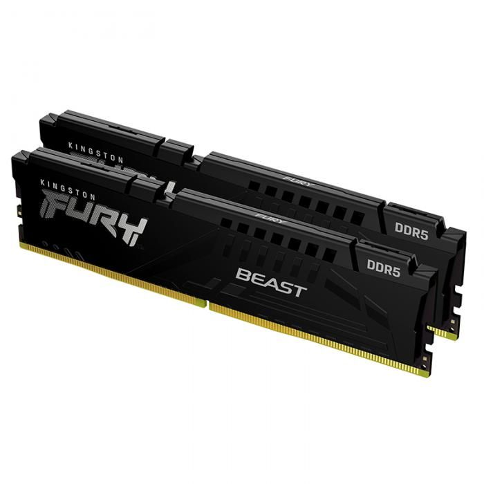 Модуль памяти Kingston Fury Beast Black EXPO DDR5 DIMM 5600MHz PC-44800 CL36 - 32Gb (2х16Gb) KF556C36BBEK2-32