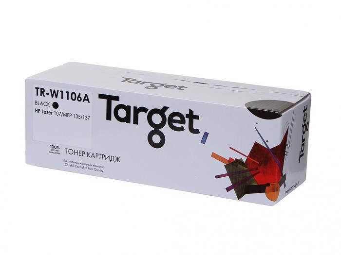 Картридж Target TR-W1106A Black для HP W1106A (№106) Laser 107/MFP 135/137