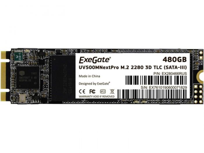 Твердотельный накопитель ExeGate NextPro UV500TS480 480Gb EX280466RUS