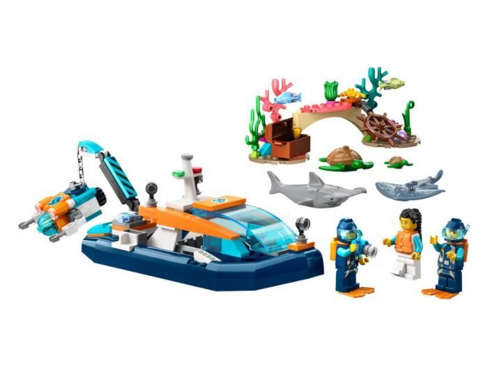 Конструктор Lego City Explorer Diving Boat 182 дет. 60377