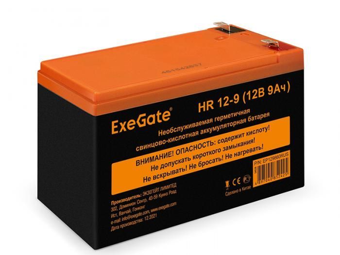 Аккумулятор для ИБП ExeGate HR 12-9 12V 9Ah 1234W клеммы F2 EP129860RUS
