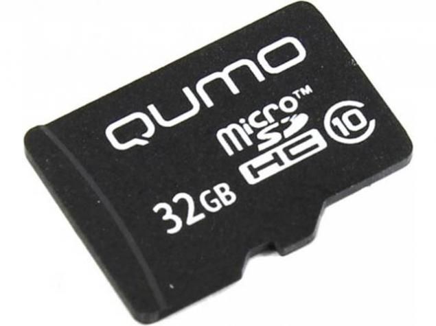 Карта памяти 32Gb - Qumo MicroSDHC SecureDigital Class 10 QM32GMICSDHC10NA (Оригинальная!)