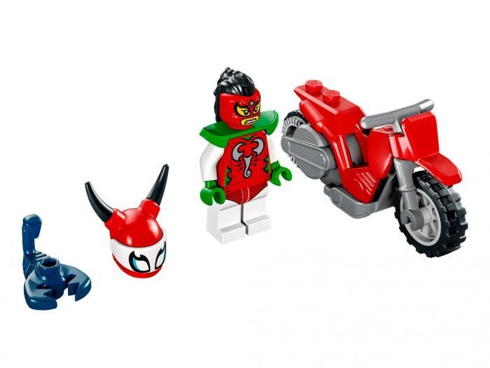 Конструктор Lego City Трюковой мотоцикл Отчаянной Скорпионессы 15 дет. 60332