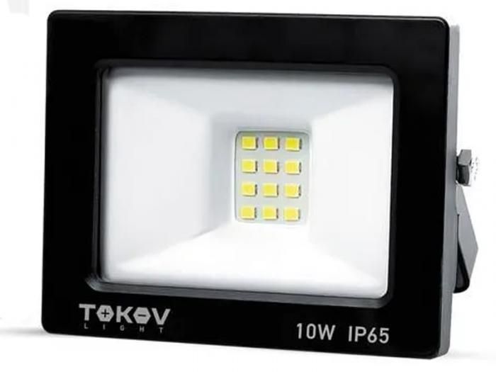 Прожектор Tokov Electric 10W 600Lm 6500К IP65 Black TKL-FL/LED-10-6.5K-IP65