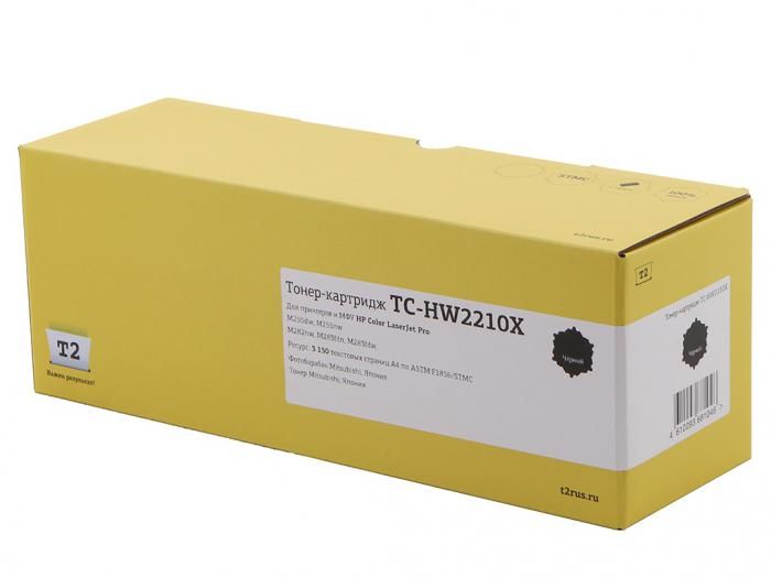 Картридж T2 TC-HW2210X Black для HP Color LaserJet Pro M255/M282/M283 3150стр. с чипом