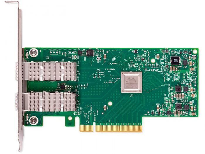 Сетевая карта Mellanox ConnectX-4 Lx EN Network 2xSFP+ PCIe3.0 x8 MCX4121A-XCAT