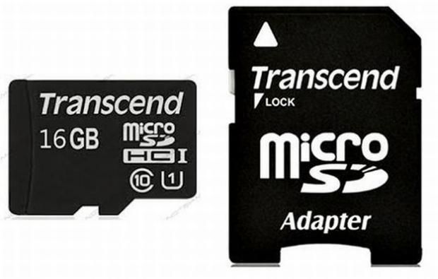 Карта памяти 16Gb - Transcend - Micro Secure Digital HC Class 10 UHS-I Ultimate  TS16GUSDHC10U1 с переходником под SD (Оригинальная!)