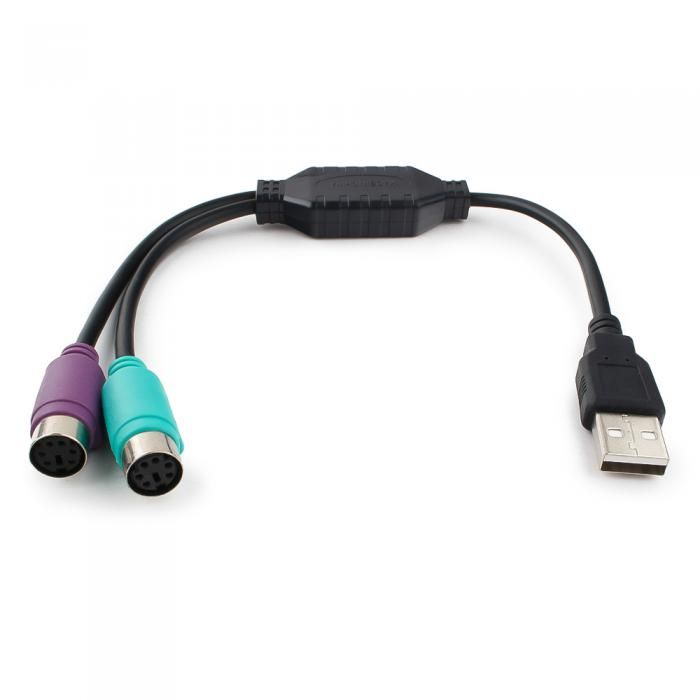 Кабель адаптер Gembird Cablexpert 2xPS/2 - USB AM Black UAPS12-BK
