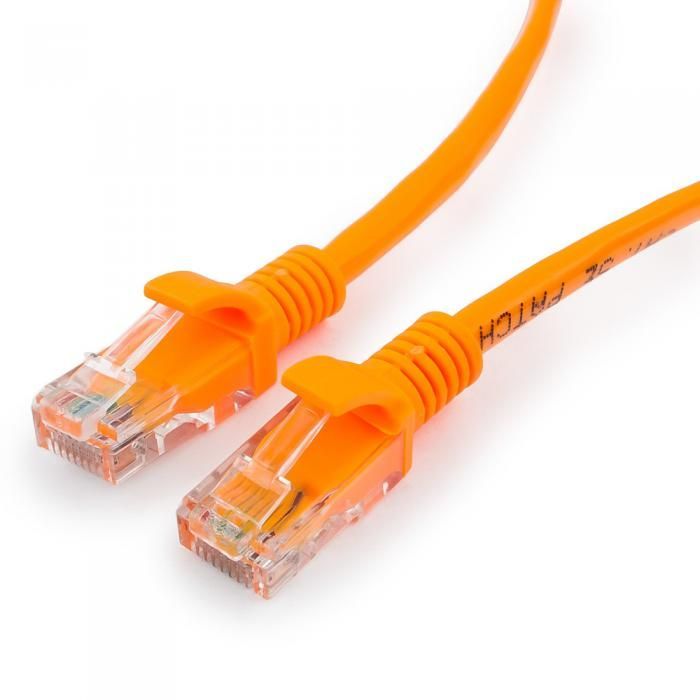 Сетевой кабель Gembird Cablexpert UTP cat.5e 0.5m Orange PP12-0.5M/O