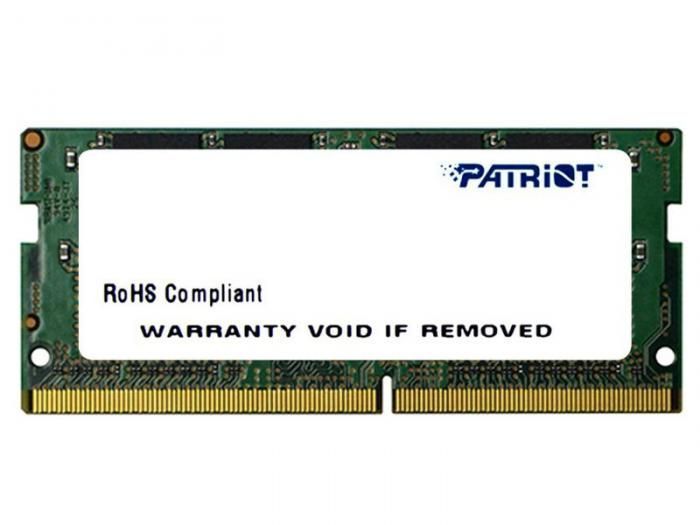 Модуль памяти Patriot Memory DDR4 SO-DIMM 2400MHz PC4-19200 CL17 - 8Gb PSD48G240081S