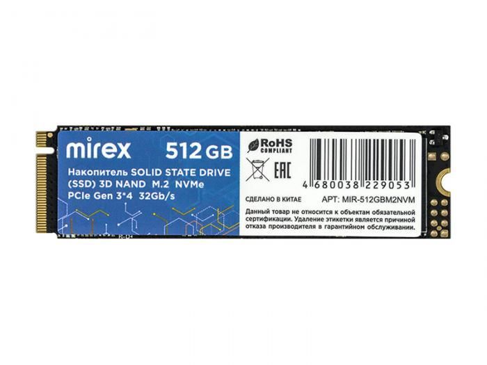 Твердотельный накопитель Mirex 512Gb 13640-512GBM2NVM