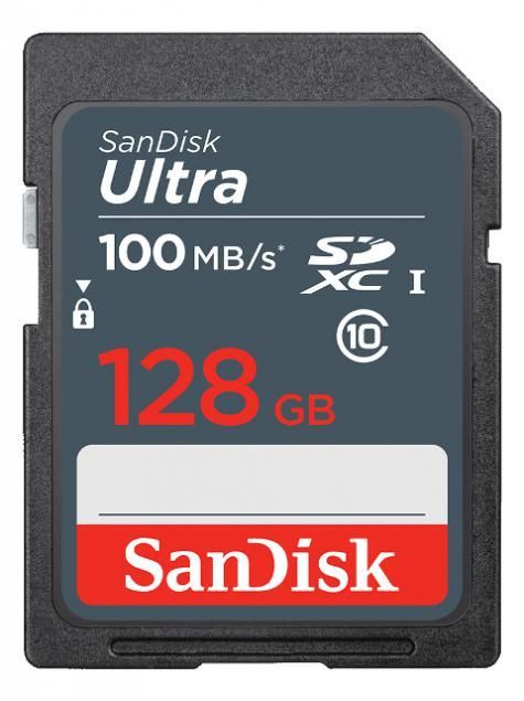 Карта памяти 128Gb - SanDisk Ultra SDXC Class 10 UHS-I SDSDUNR-128G-GN3IN (Оригинальная!)
