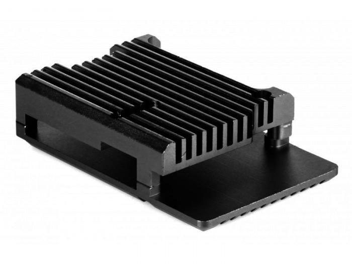 Корпус Qumo RS006 для Raspberry Pi 4 Aluminum Case Black