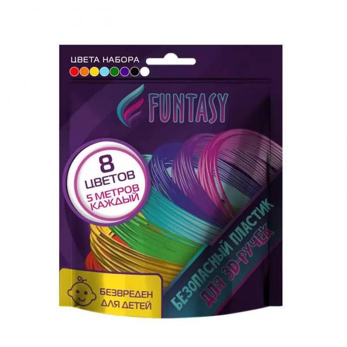 Аксессуар Funtasy PLA-пластик 8 цветов по 5m PLA-SET-8-5-1