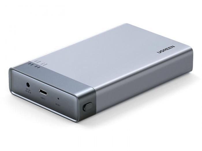 Внешний бокс Ugreen CM381 USB3.1 2-Bay 2.5 Grey 80857