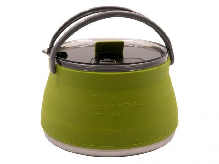 Чайник силиконовый Tramp 1L Olive TRC-125