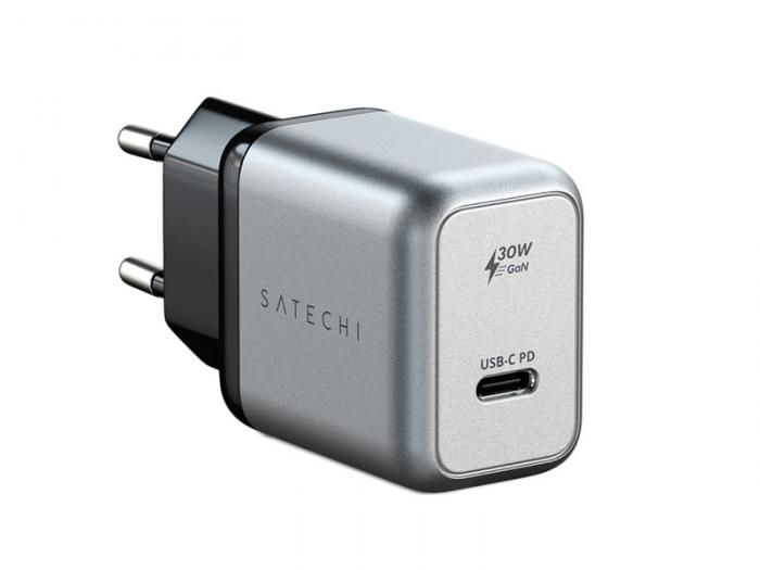 Зарядное устройство Satechi 30W USB-C GaN Wall Space Grey ST-UC30WCM-EU