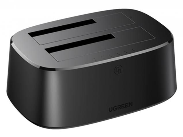 Док-станция Ugreen CM198 USB 3.0 to SATA Dual-Bay Black 50857