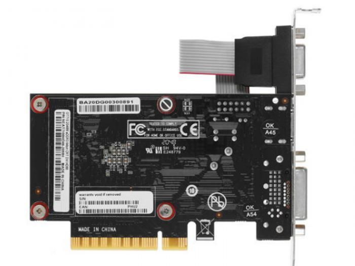 Видеокарта Palit GeForce GT 710 954MHz PCI-E 2.0 2048Mb 1600MHz 64-bit DVI-D HDMI VGA NEAT7100HD46-2080H