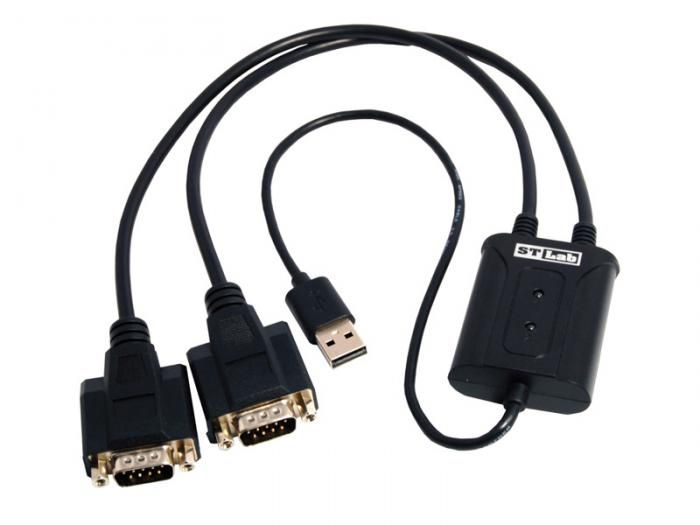 Аксессуар ST-Lab USB 2.0 - 2xCOM 9M U-700