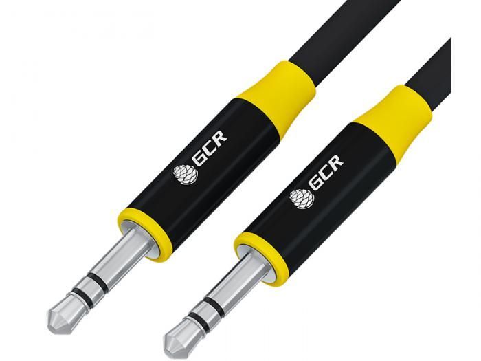 Аксессуар GCR Jack 3.5mm - Jack 3.5mm 3m Black-Yellow GCR-54757