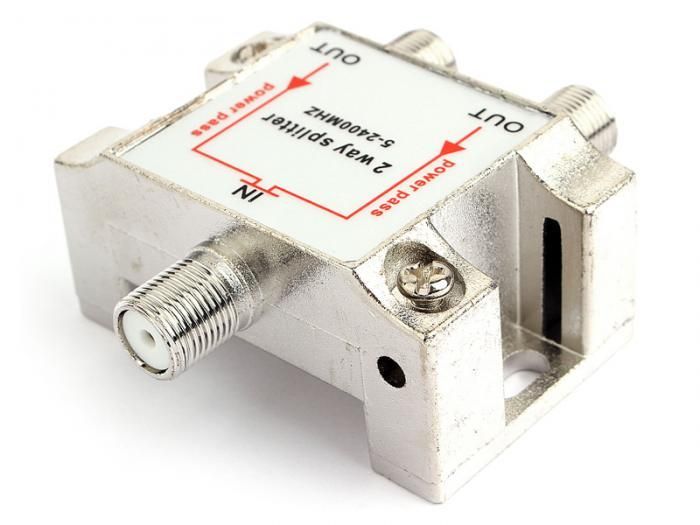 Сплиттер Gembird Cablexpert Power Pass 5-2400 MHz AS-TV-PP-02