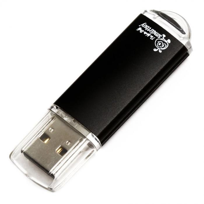USB Flash Drive 8Gb - Smartbuy V-Cut Black SB8GBVC-K