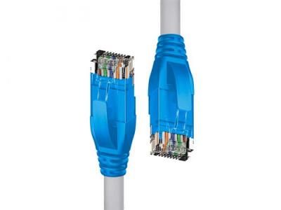 Сетевой кабель 4PH UTP 1.0m cat.5e 24AWG Grey-Blue 4PH-R90029